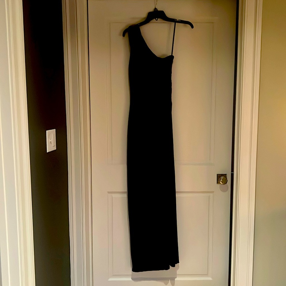 Ralph Lauren One Shoulder Evening Gown